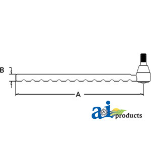 UJD00981    Tie Rod---Replaces AT27134